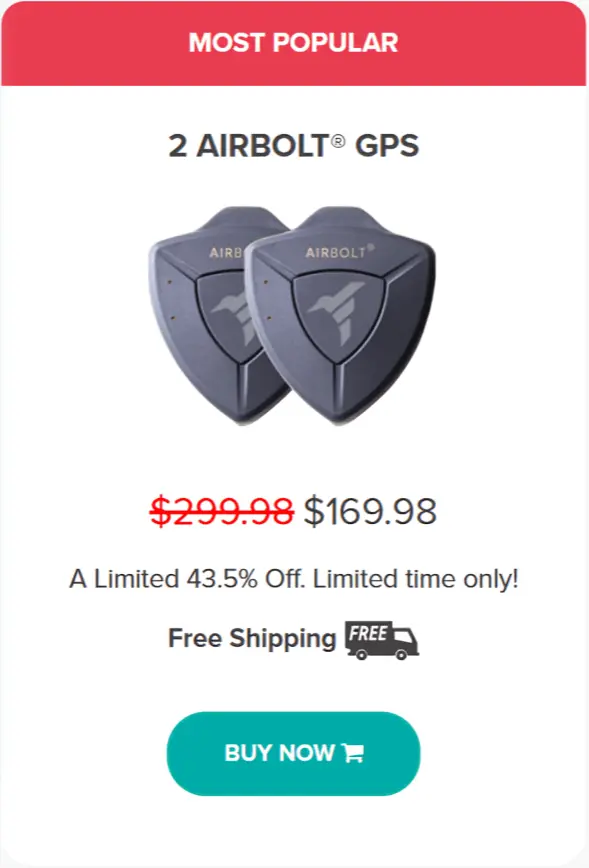 AirBolt GPS offer package price 
